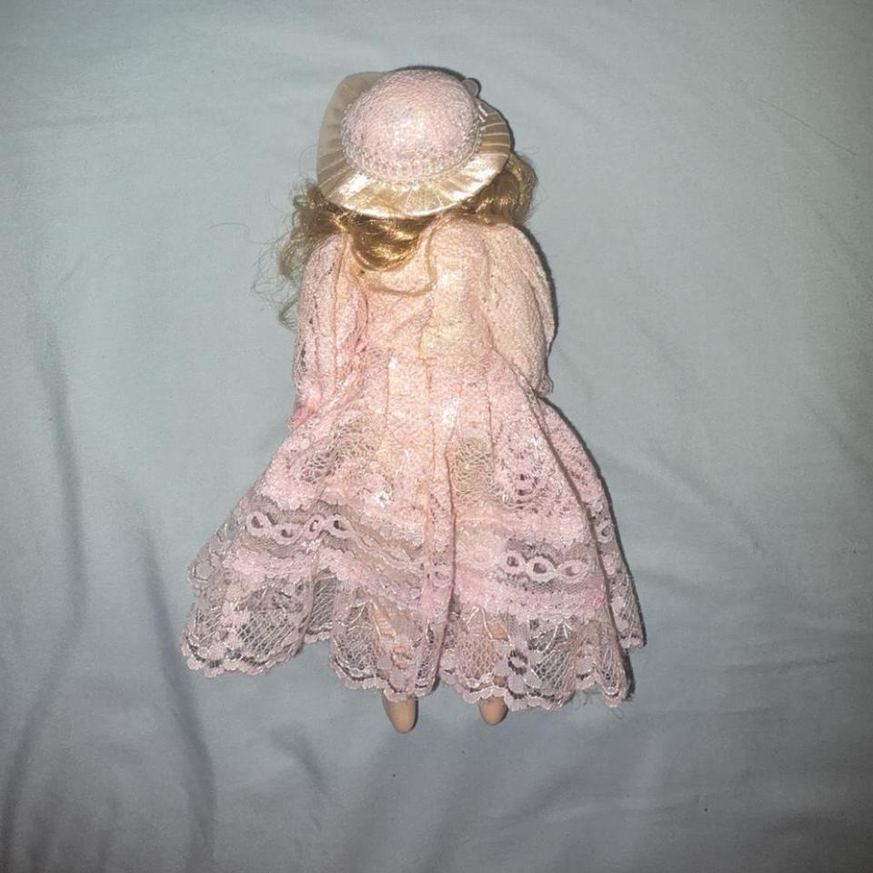 Pink Porcelain Vintage Doll With 0899 3