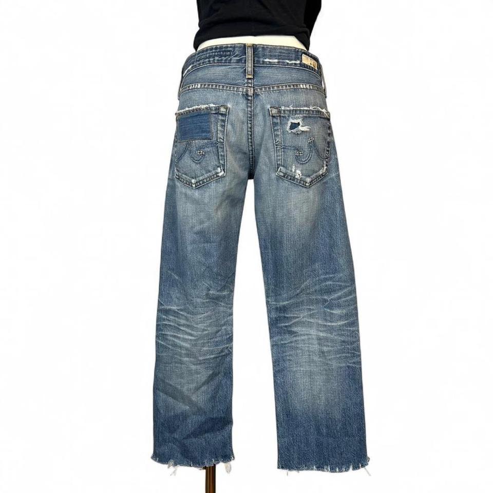 Vintage Y2k Faded Distressed Low 5d6c 4