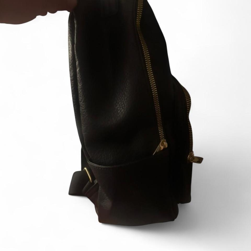 London Fog Black Leather Backpack 1c48 4