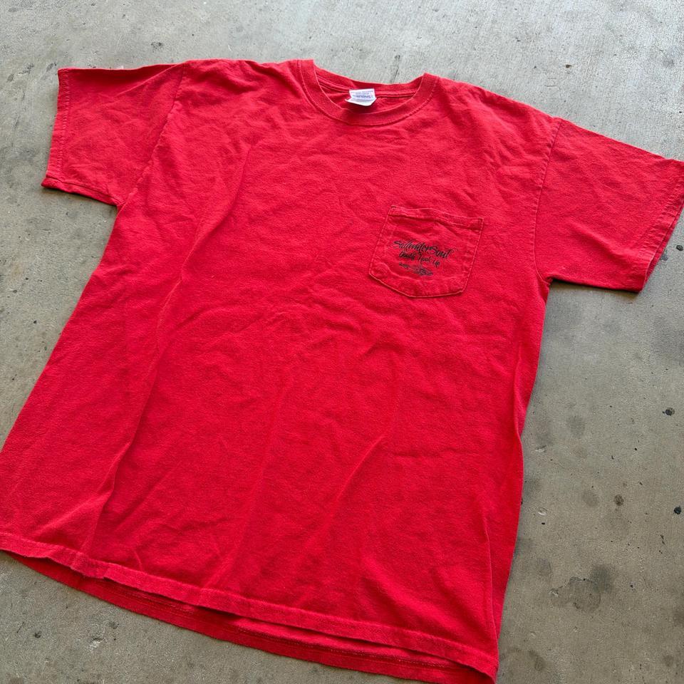 Red Vintage Fishing Tee With 2a5f 2
