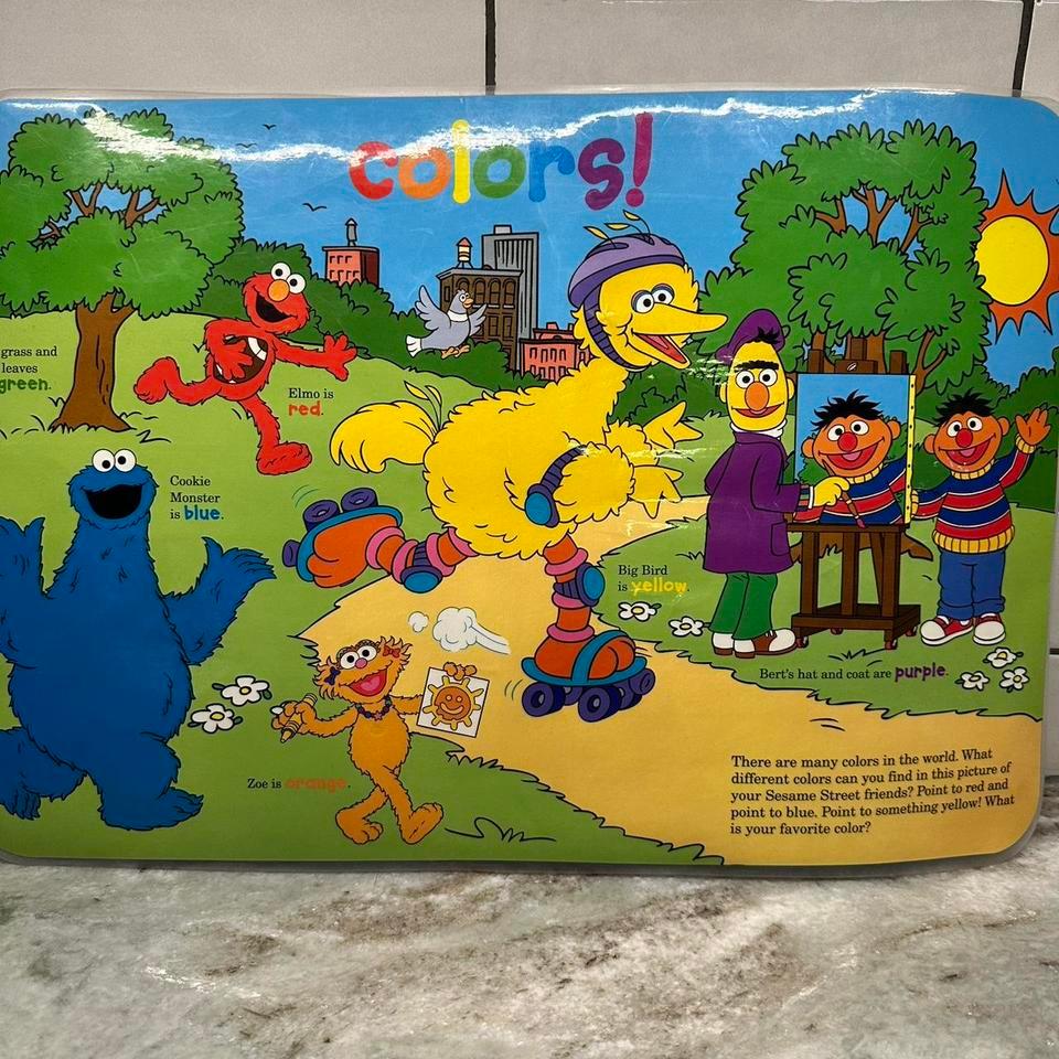 Vintage Sesame Street Colors 2 Sided E276