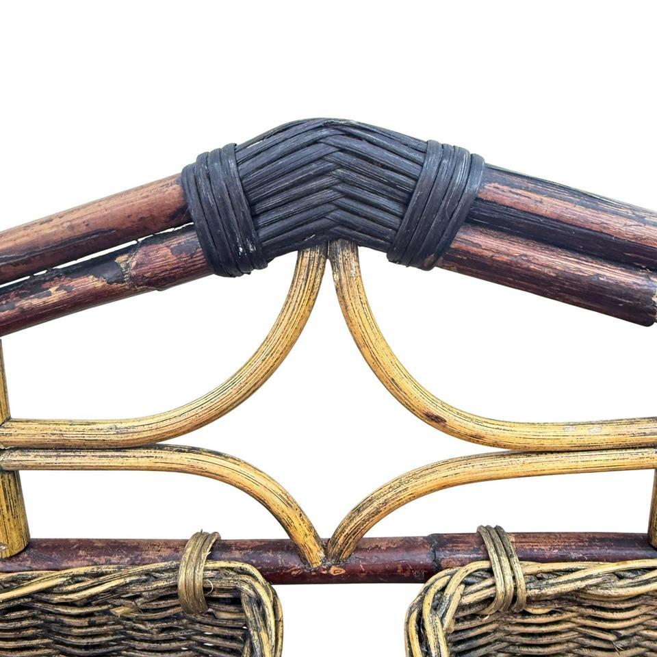 Vintage Bamboo Woven Storage W D9ff 4