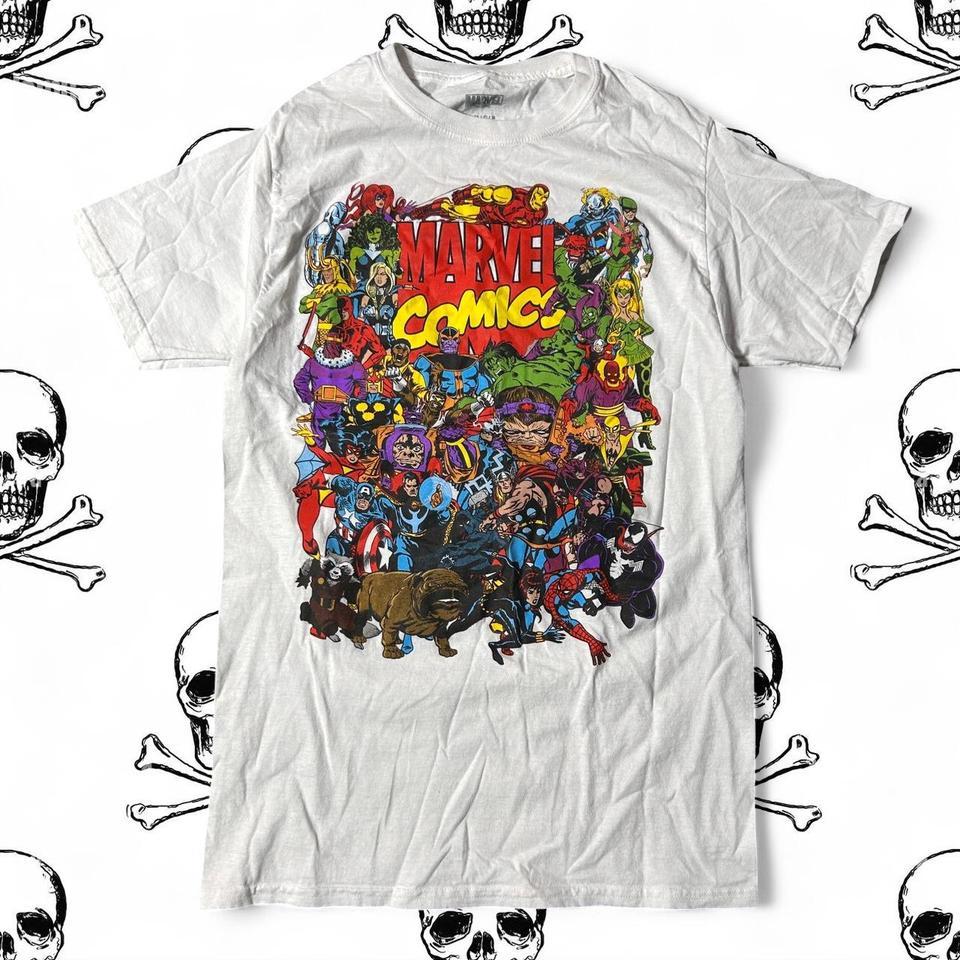 Marvel Comics Character Collage White 6bcc