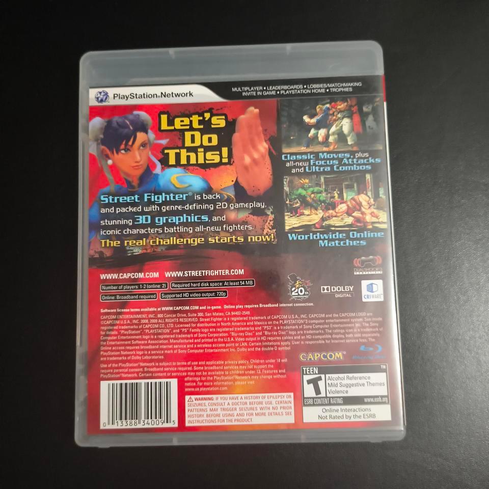 Street Fighter Iv Ps3 Game F2be 2