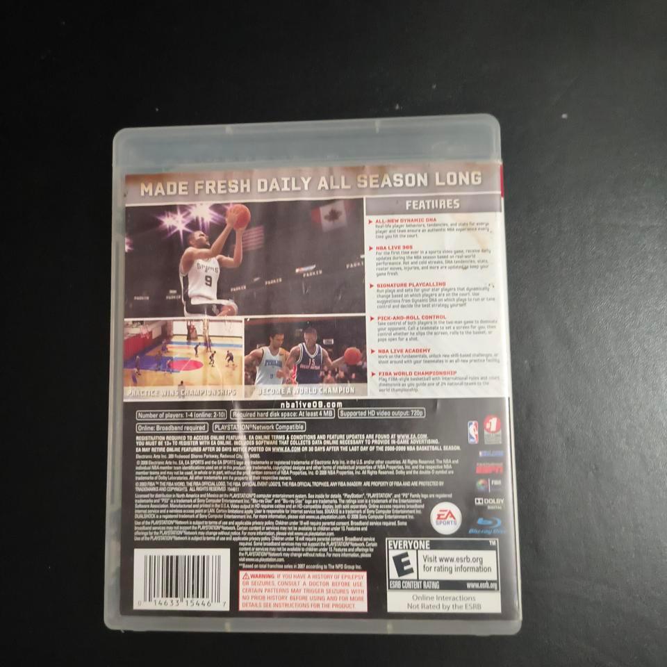 Nba Live 09 Ps3 Game 546d 2