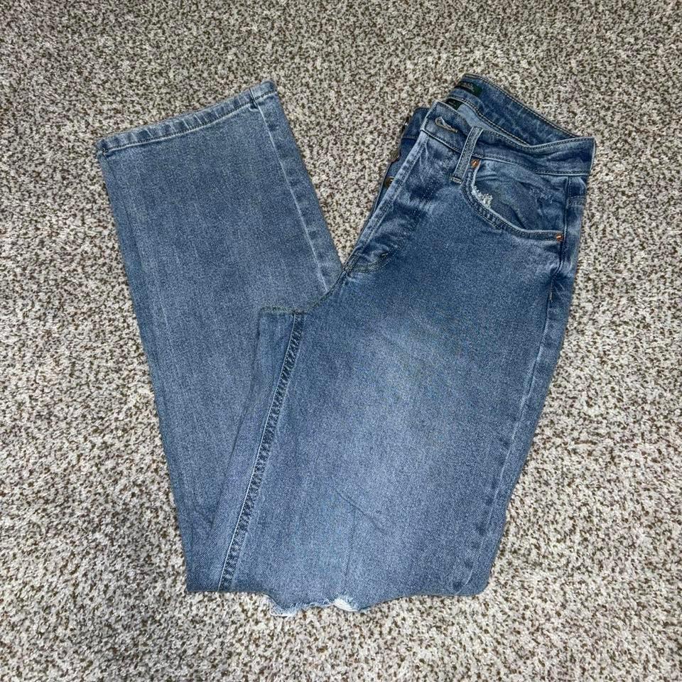 Wild Fable Blue High Rise Straight A13e