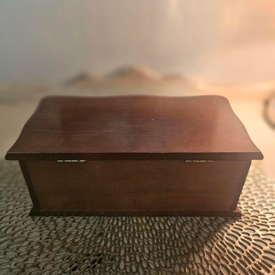 Vintage Wooden Jewelry Box Fbbb 3