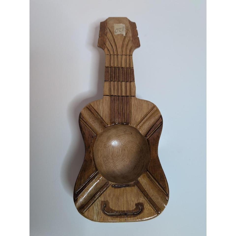 Handmade Curved Wooden Guitar Ashtray 373b