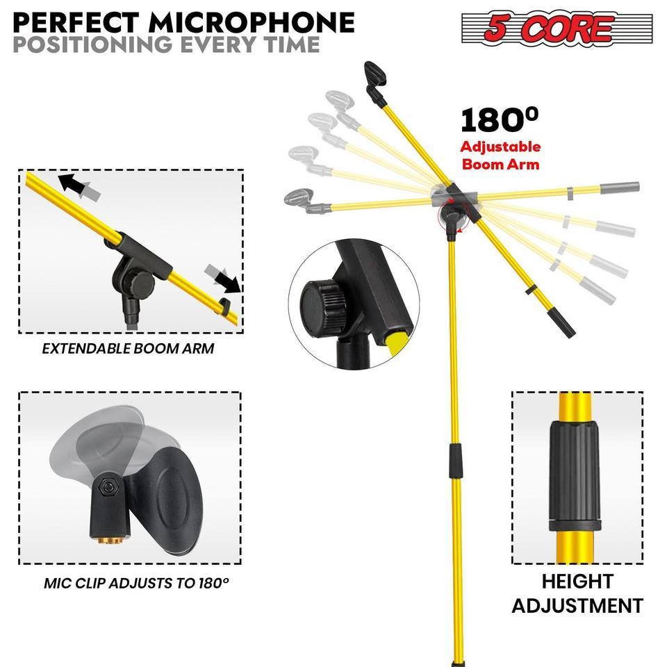 5 Core Mic Stand Floor Cd9c 2