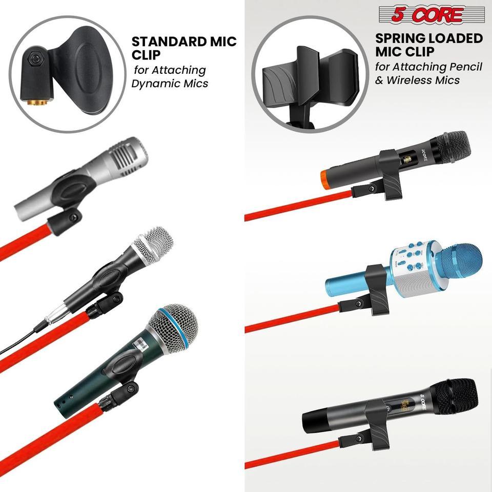 5 Core Mic Stand Floor 254c 8