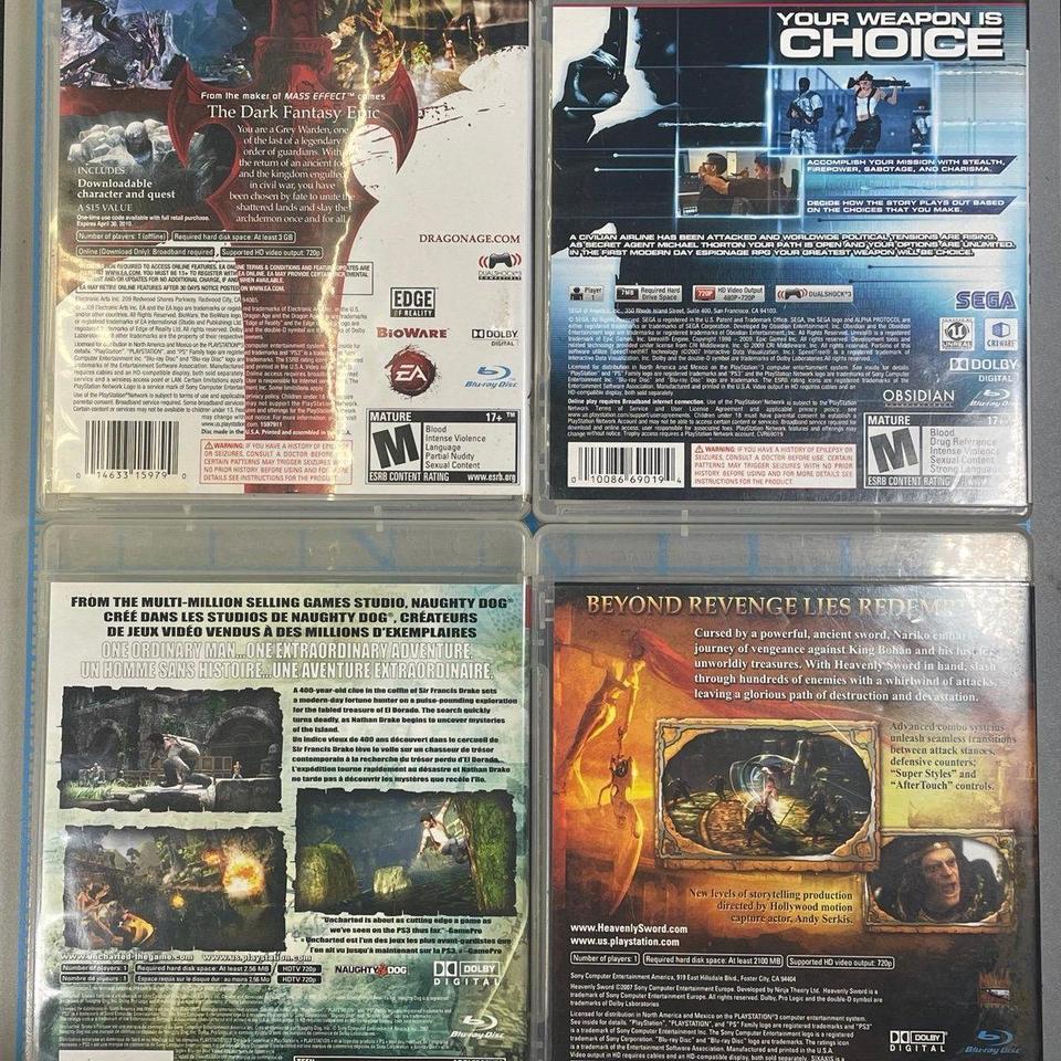 Sony Ps3 Video Game Lot 2