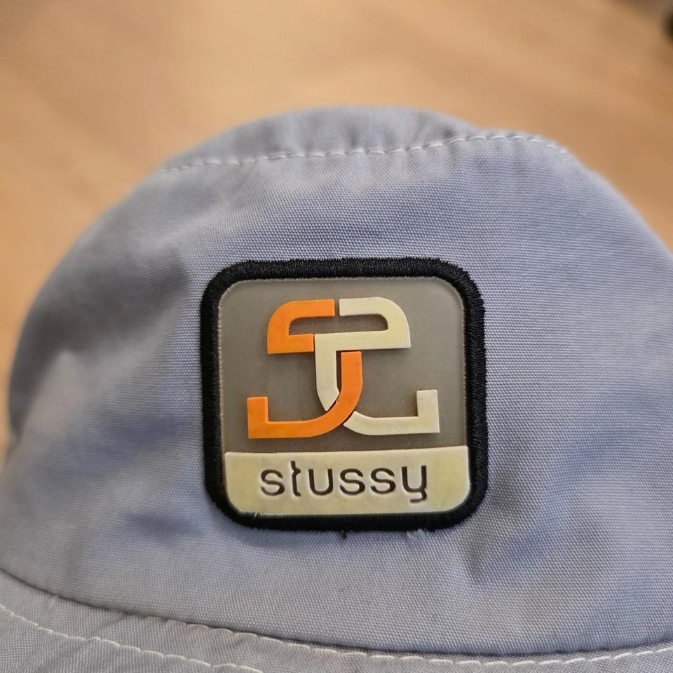 Vtg Stussy Nylon Gray Bucket 2