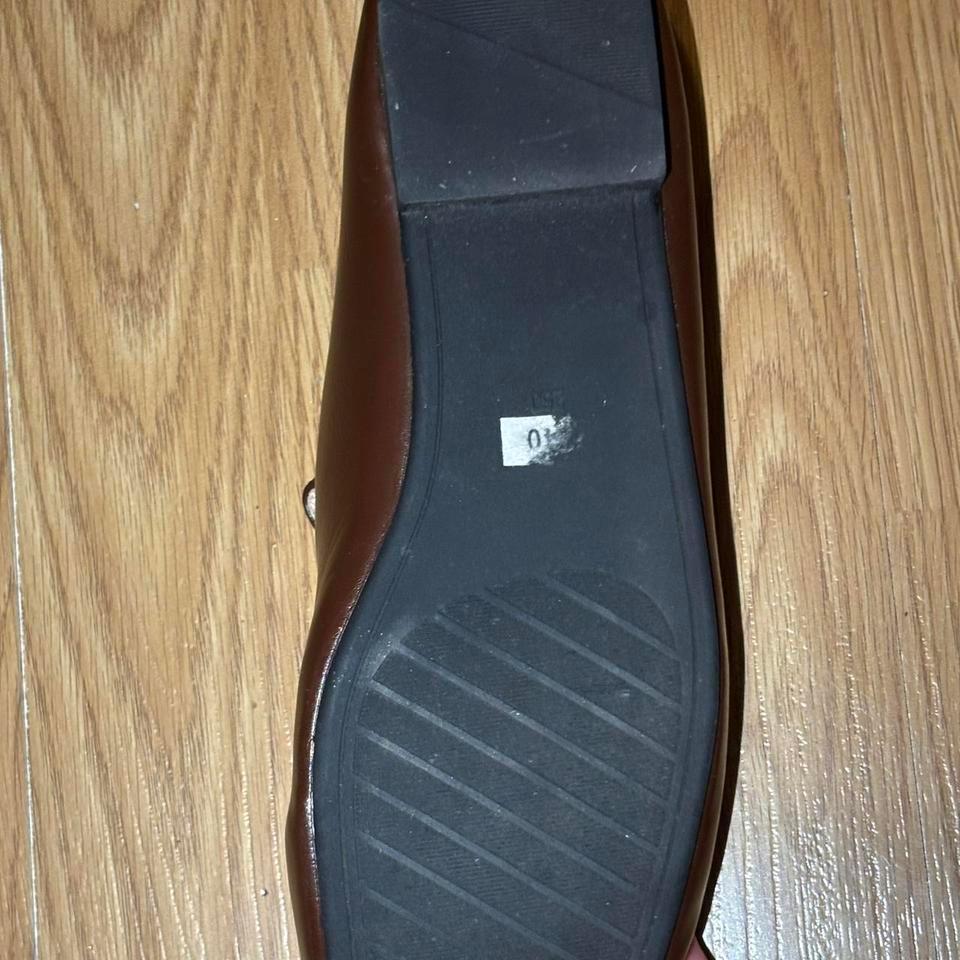 Brown Leather Mary Jane Square B52b 5