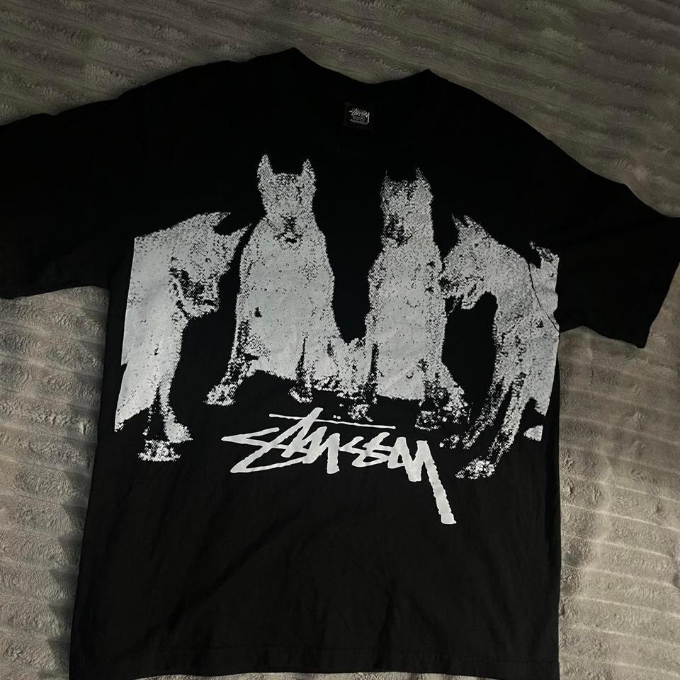 Stussy Black Graphic Tee Size A6b2