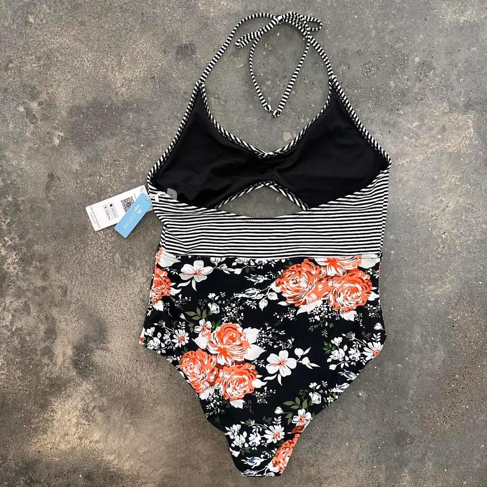 Cupshe Black Stripe And Floral 4fd0 2