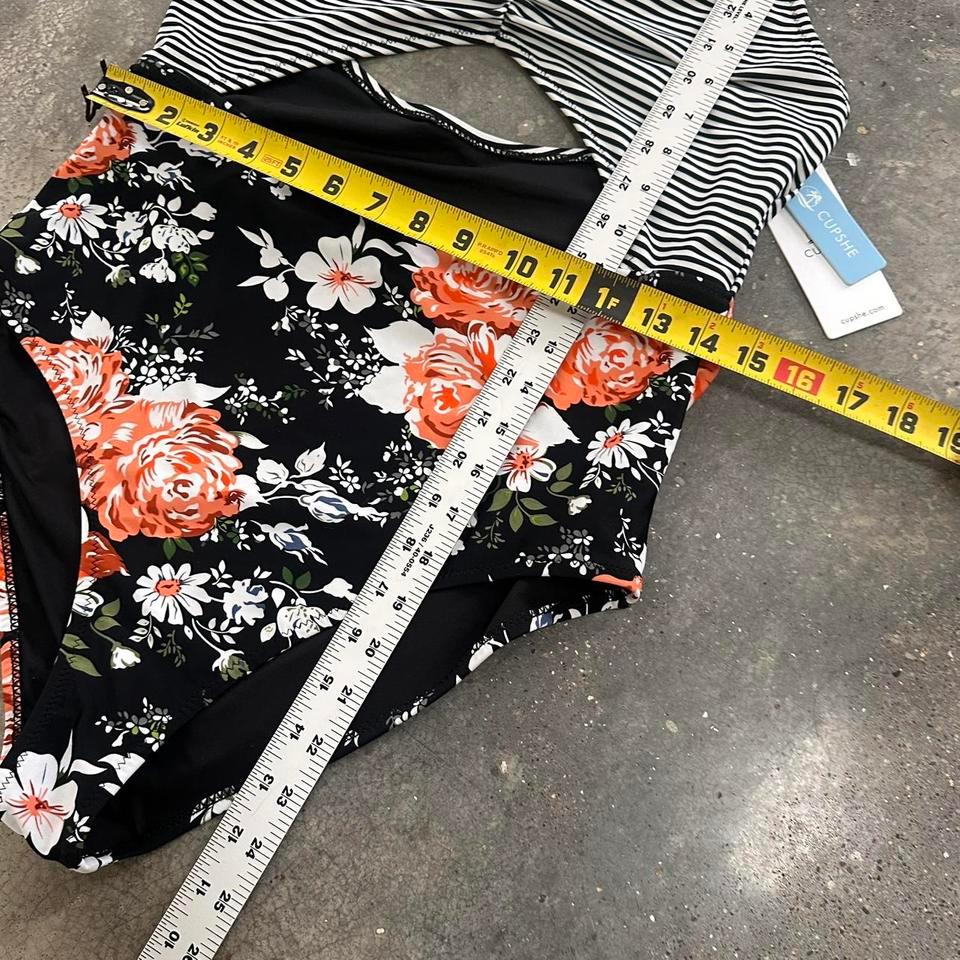 Cupshe Black Stripe And Floral 4fd0 8