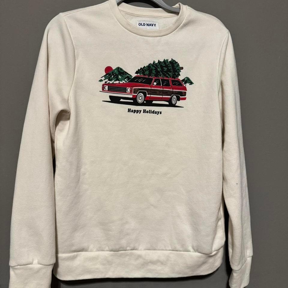 Old Navy Cream Vintage Car 4684