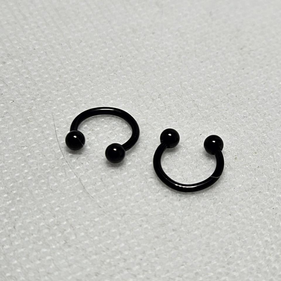 16ga Horseshoe Black Pvd Plated 0808 2