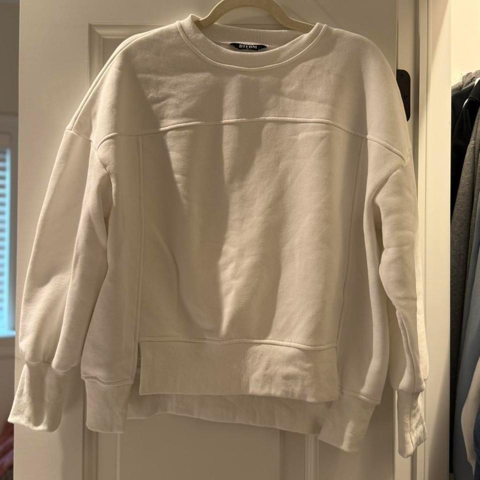 White Oversized Crewneck Sweatshirt Oversized B6db