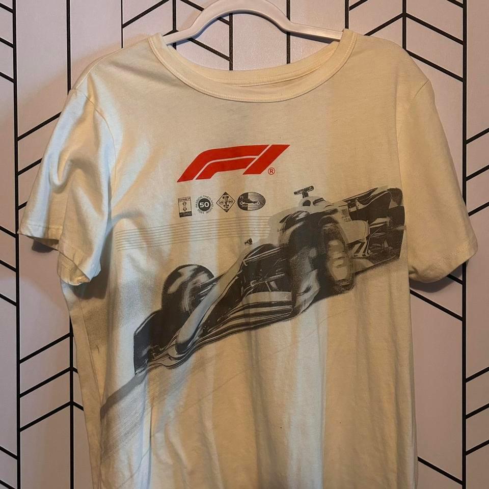 Formula 1 White Cotton T Shirt 8ca6