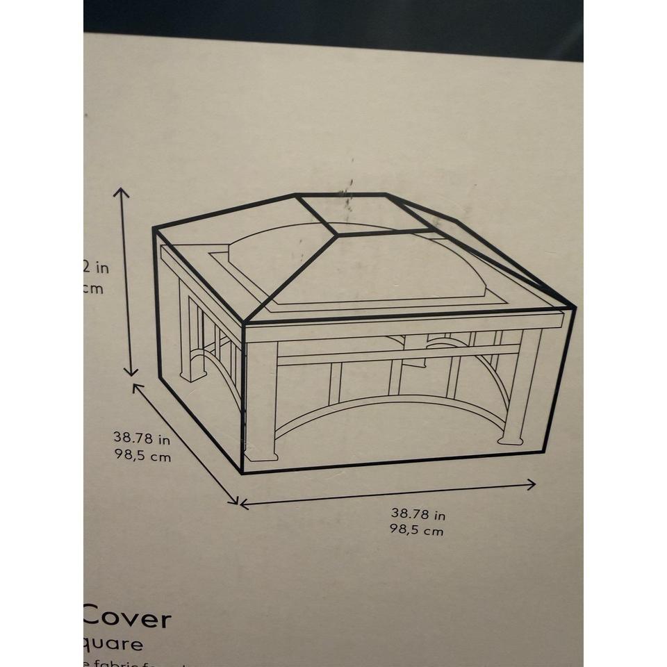 Style Selections Square Fire Pit B72c 5