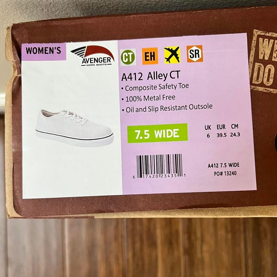 Avenger Work Boots White Sneakers 8
