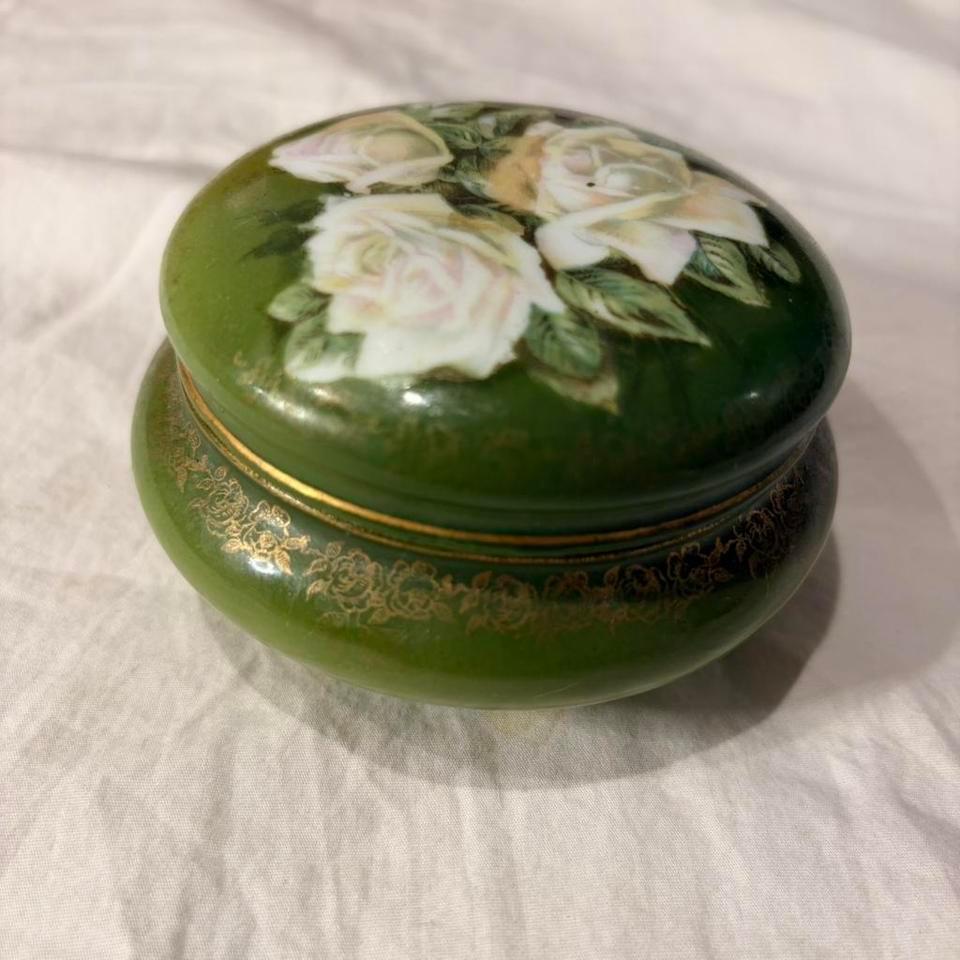Green And White Floral Ceramic Fd52
