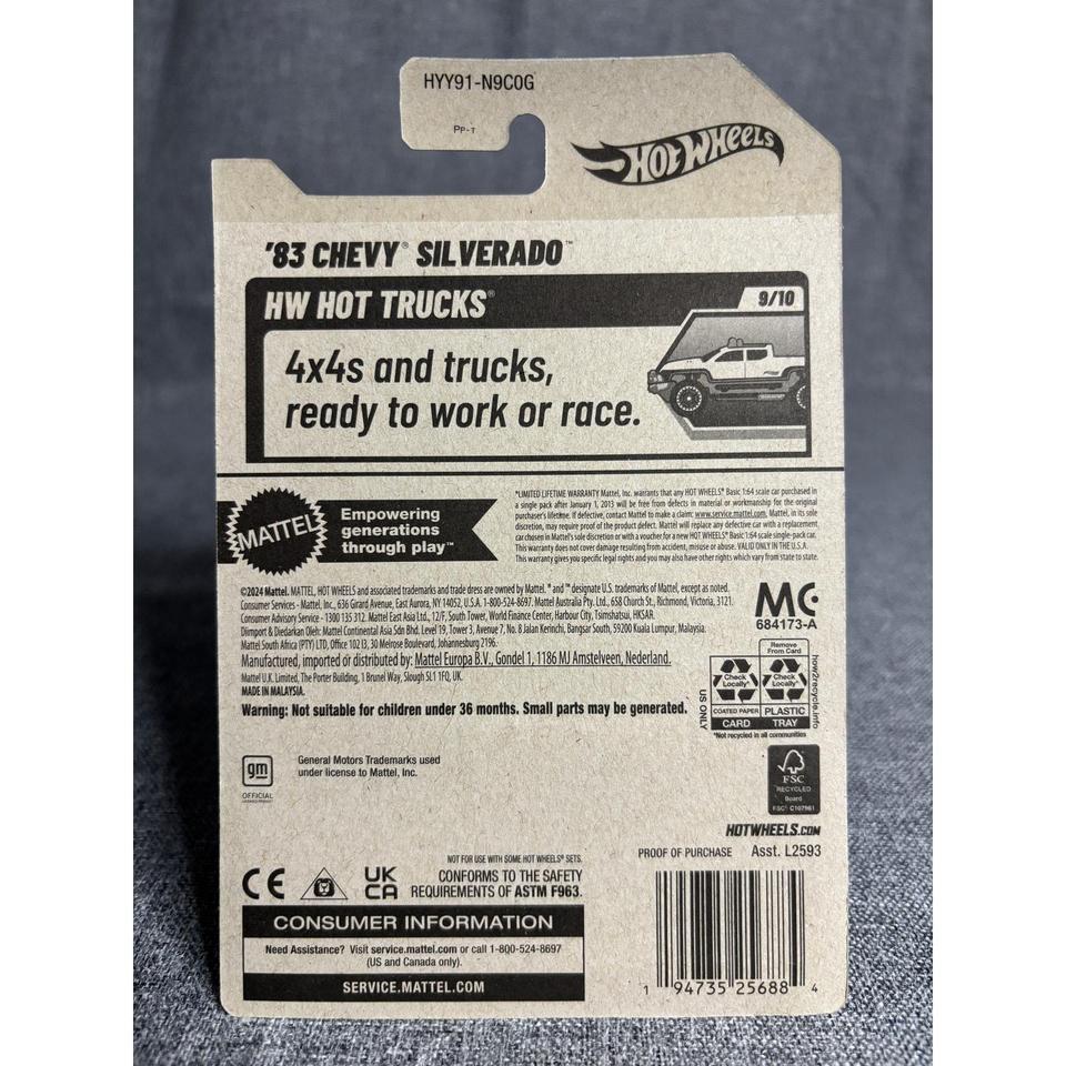 Hot Wheels 83 Chevy Silverado 3