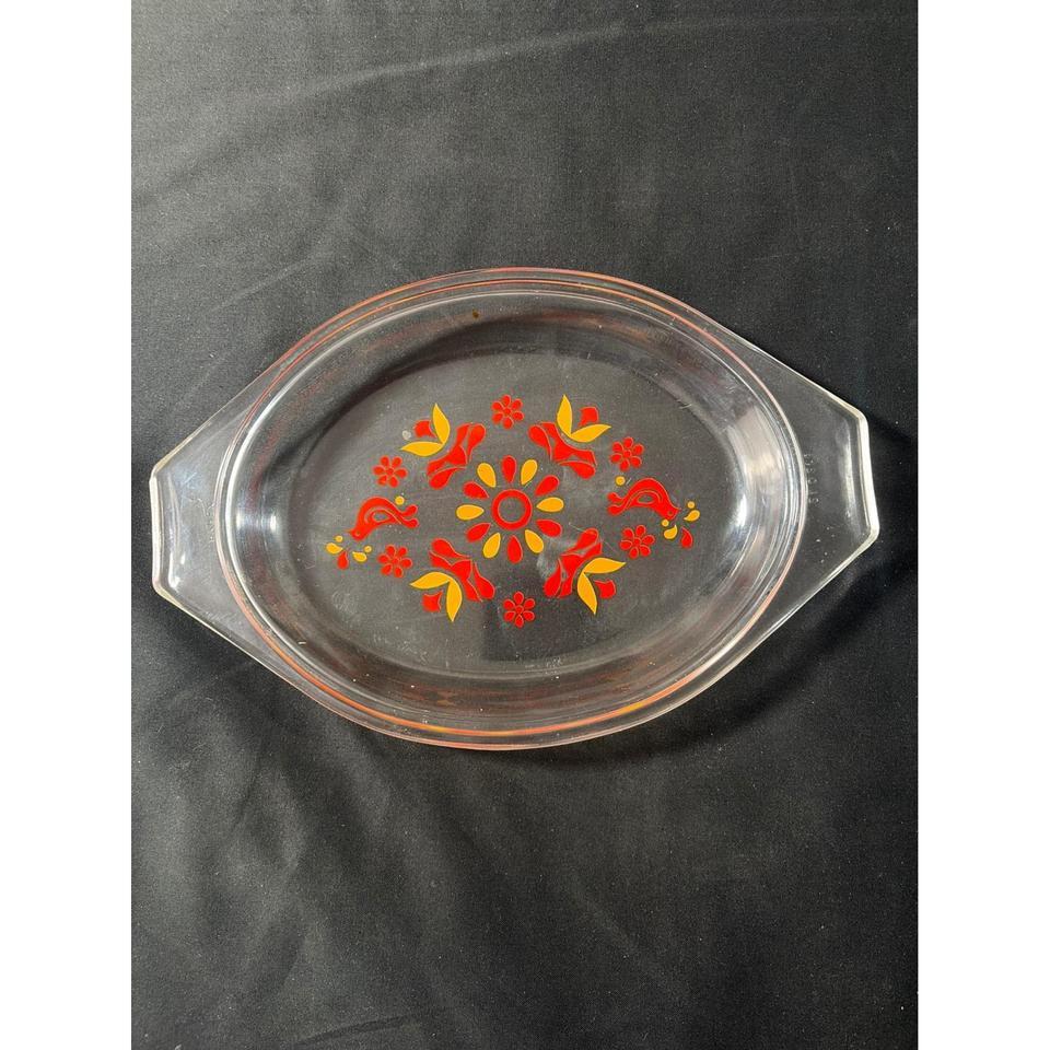 Vintage Pyrex Friendship Red Orange 8016 4