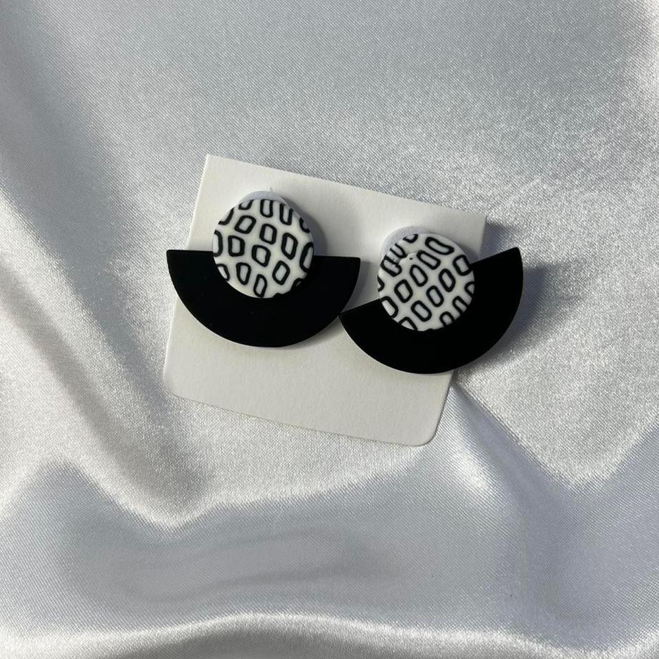 Modern Contrast Handmade Clay Earrings 9979 4
