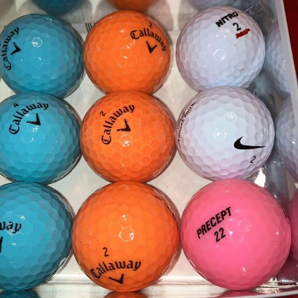 12 Golf Balls Assorted 47d1 3