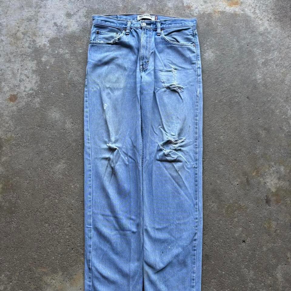 Levis 505 Distressed Light Wash 3077