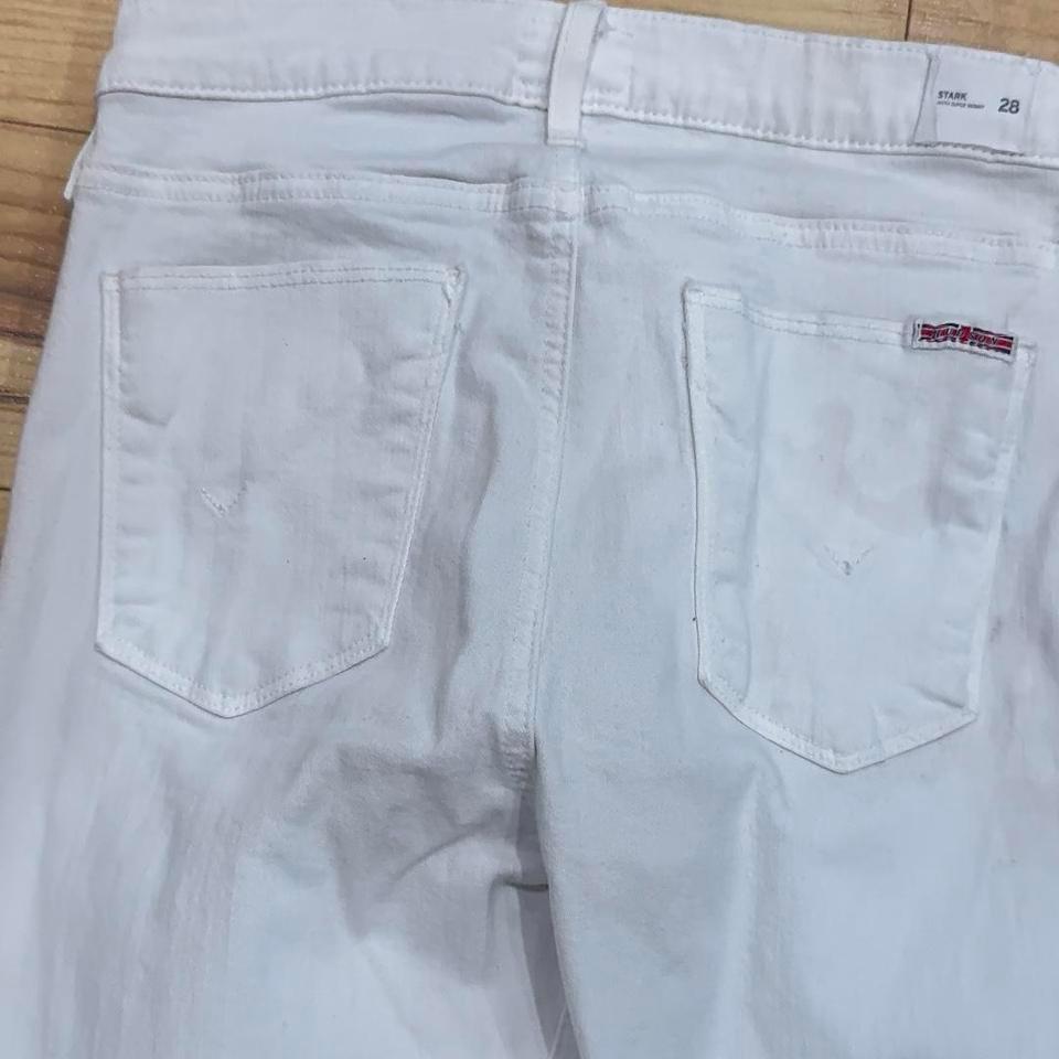 Hudson White Denim Jeans With 50d1 5