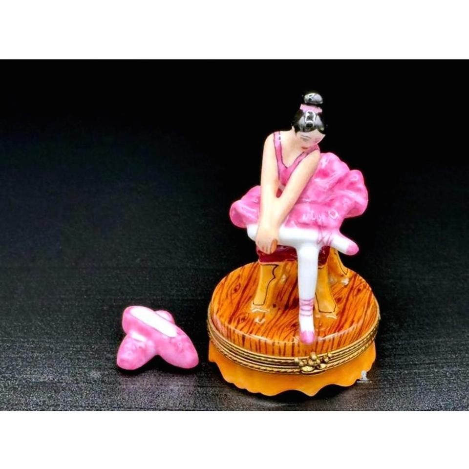 Limoges Ballerina Trinket Box 38d2
