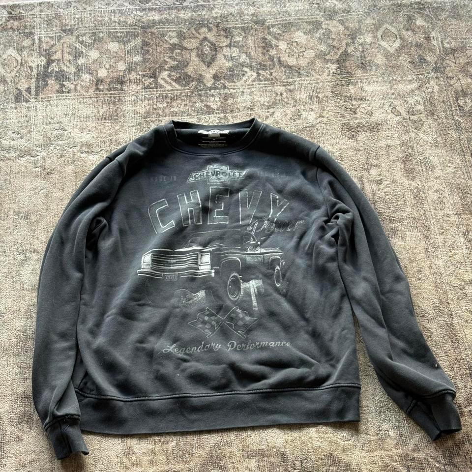Black Vintage Chevy Crewneck Sweatshirt 97e3