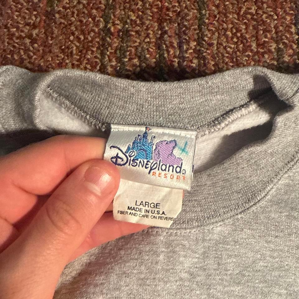 Vintage 2001 Disneyland Grey Crewneck Fe04 3