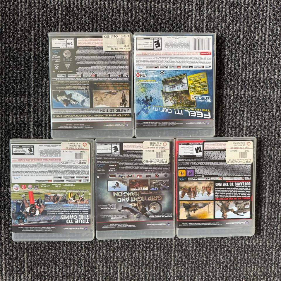 Lot Of 5 Playstation 3 2