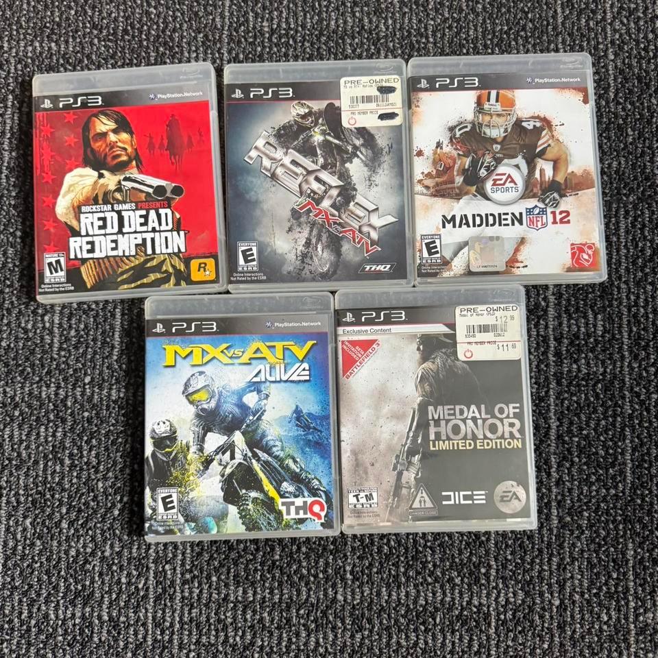 Lot Of 5 Playstation 3