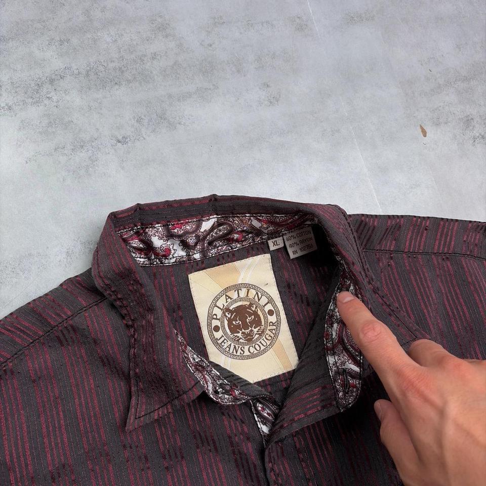 Y2k Burgundy Platini Jeans Cougar 41fb 4