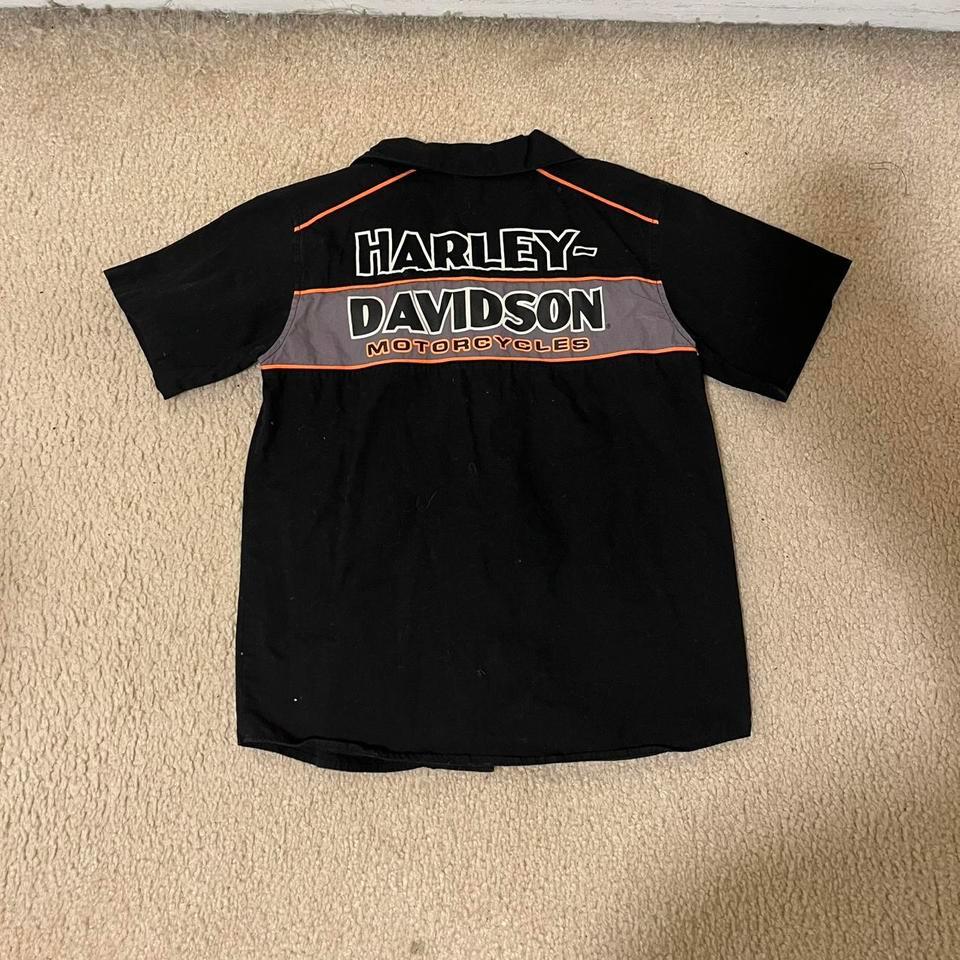 Kids Harley Davidson Black Button 6fcf 3
