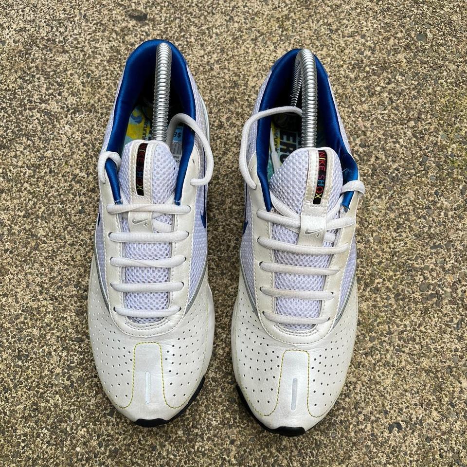Nike Shox R4 White Blue 3c9f 6