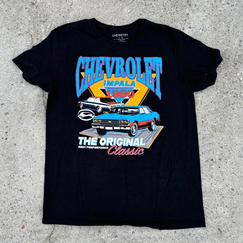 Black Chevrolet Impala Tshirt Size