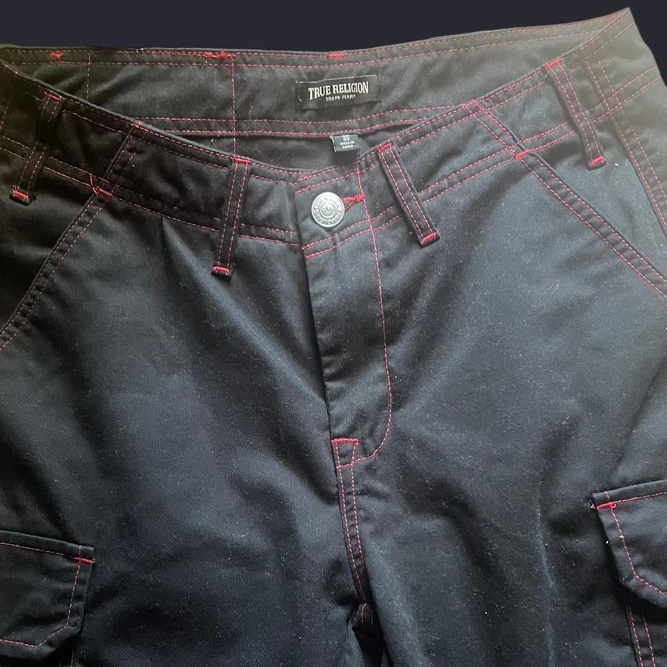 True Religion Black Cargo Jeans F9fe 2