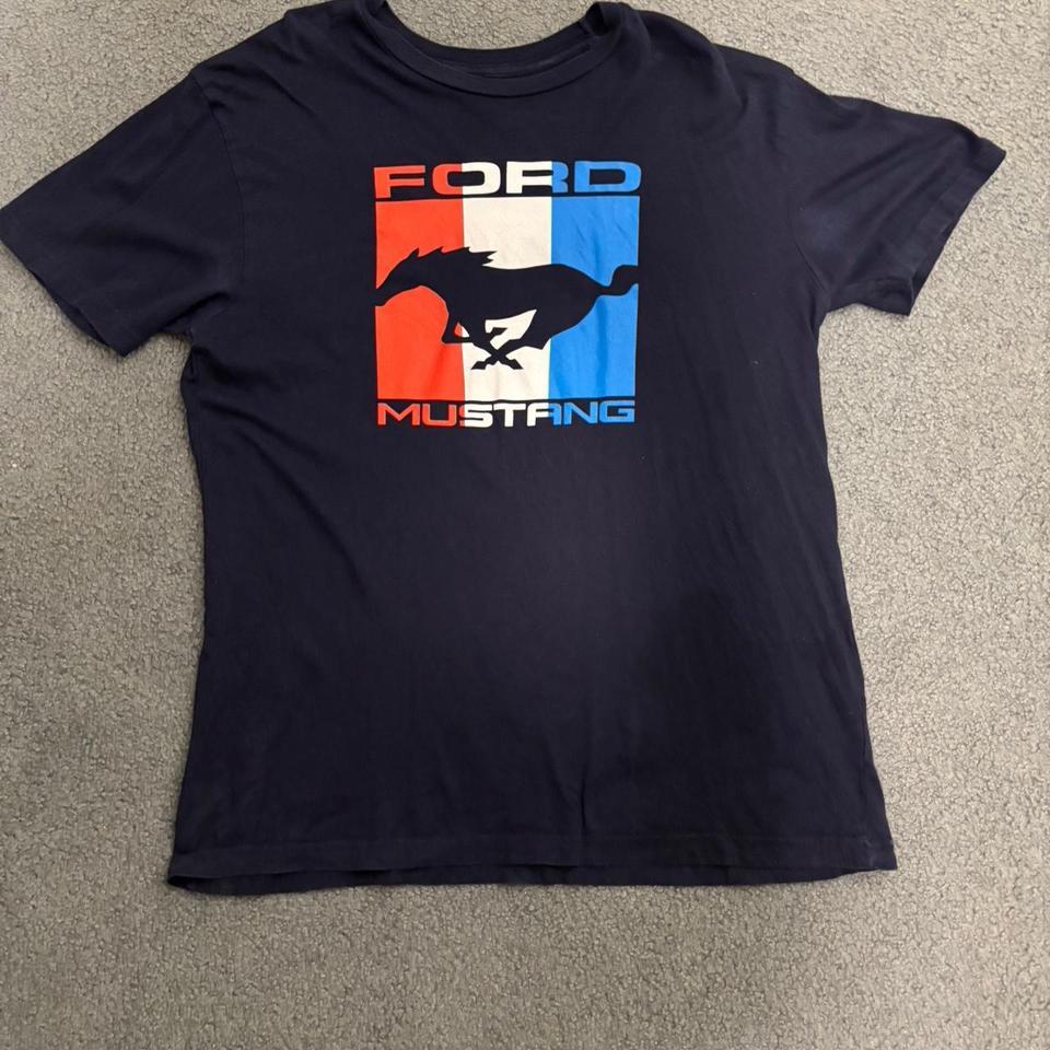 Navy Blue Mustang Ford T Shirt