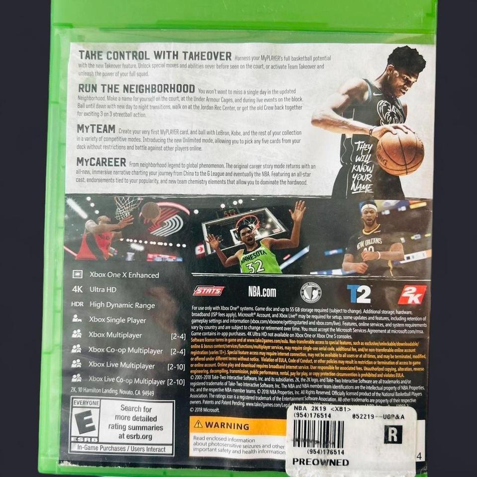 Xbox One Game Nba 2k Aa79 2