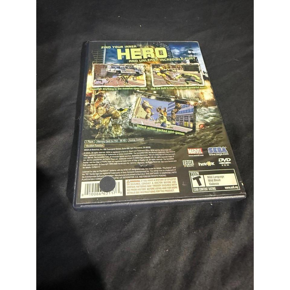 The Incredible Hulk Ps2 2008 F285 2