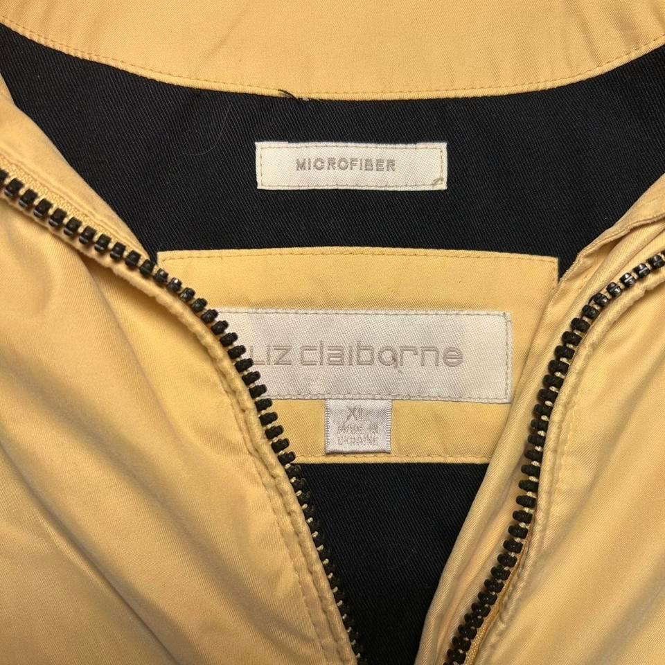 Liz Claiborne Yellow Microfiber Jacket D89e 3