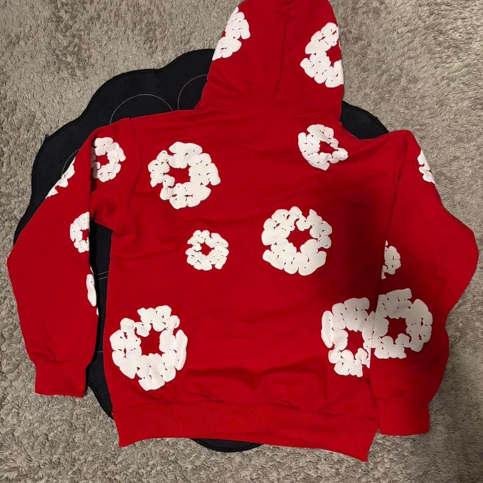 Red Denim Tears Hoodie Size 957a