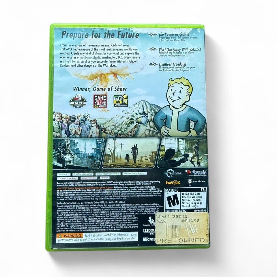Fallout 3 Xbox 360 Game 2