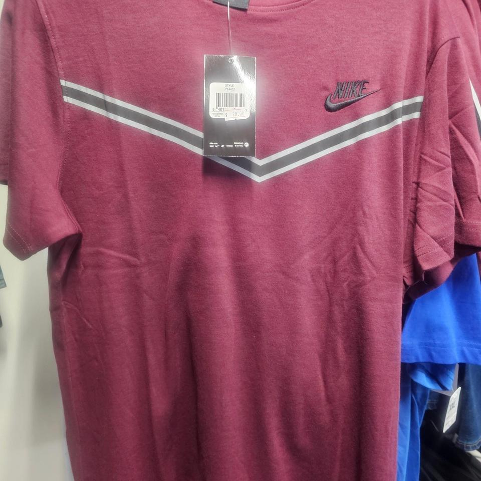 Nike Burgundy Joggers And T Shirt A5c9 2